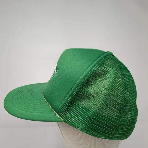 Sandbag Team 1993 Snapback Rope Trucker Hat Green One Size Mesh Back - Picture 3 of 9